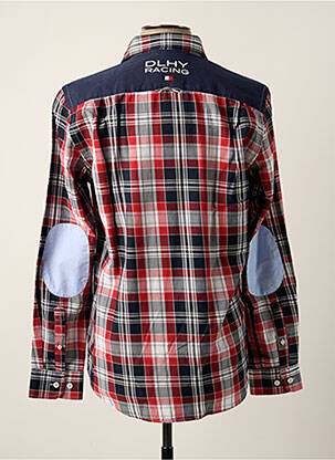 Chemise manches longues manches longues rouge DELAHAYE homme