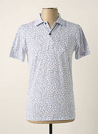 Polo stretch manches courtes blanc R2 AMSTERDAM homme