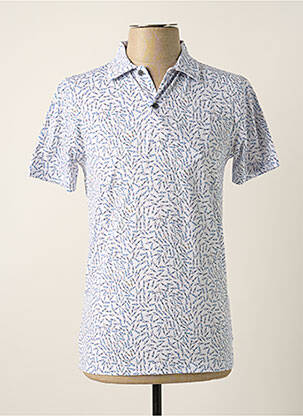 Polo stretch manches courtes blanc R2 AMSTERDAM homme