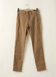Pantalon chino stretch taille normale beige DELAHAYE homme
