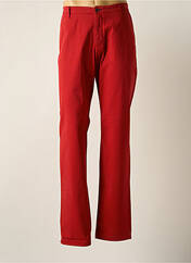 Pantalon chino rouge BRUNO SAINT HILAIRE pour homme seconde vue