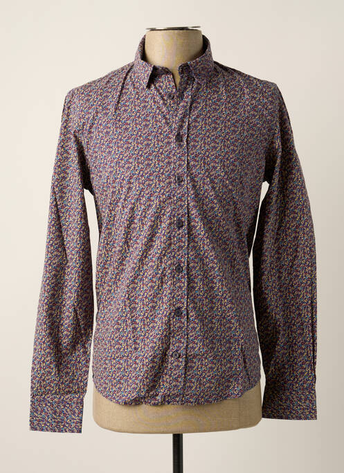 Chemise manches longues manches longues bleu HARRIS WILSON homme