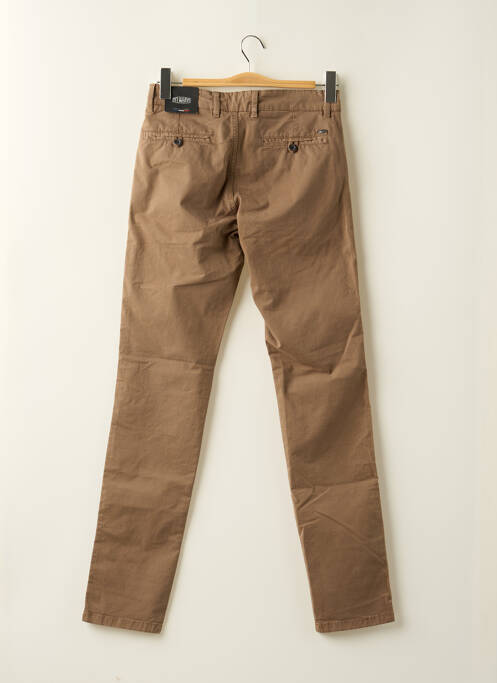 Pantalon chino stretch taille normale beige DELAHAYE homme