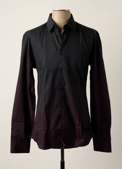 Chemise manches longues noir KENZO pour homme