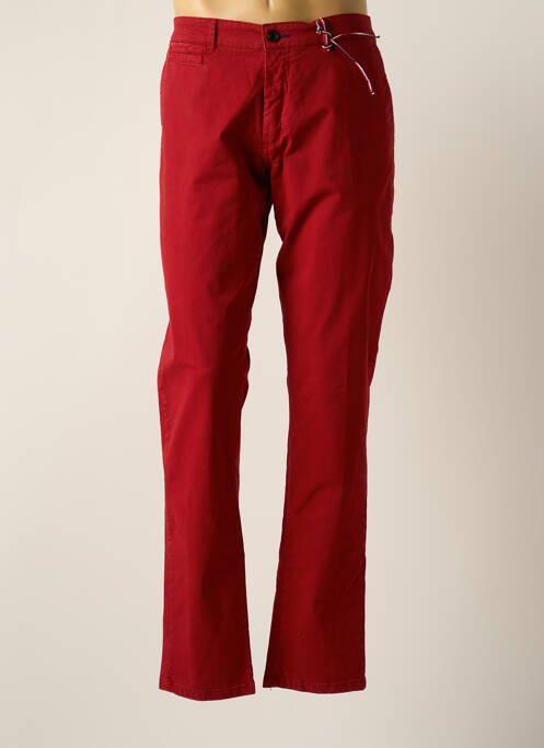 Pantalon chino rouge DELAHAYE pour homme