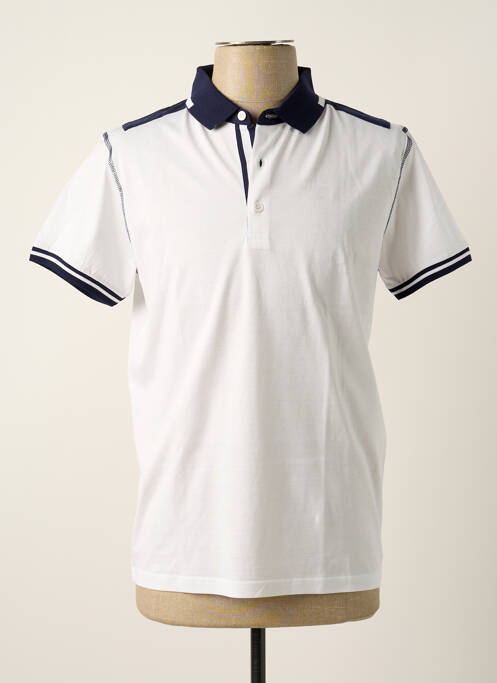 Polo blanc MASSIMO BONI pour homme