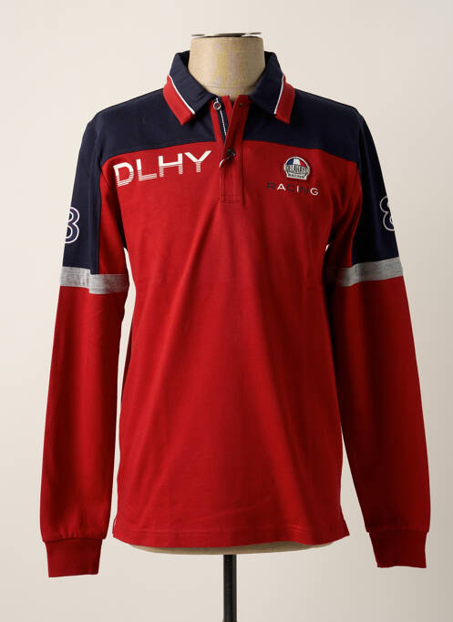 Polo rouge DELAHAYE pour homme