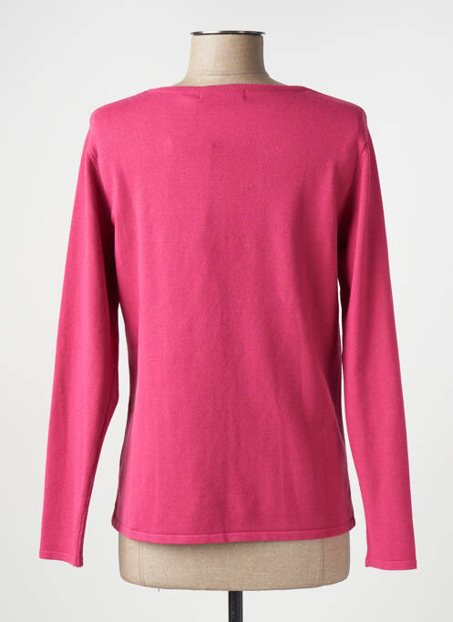 Gilet manches longues rose GRIFFON pour femme