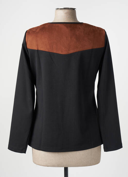 T-shirt noir FRANCE RIVOIRE femme