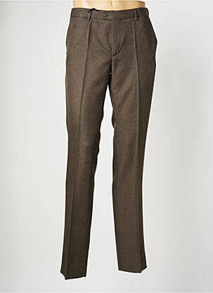 Pantalon droit tissage chiné taille normale vert PIERRE D'ARLANC homme