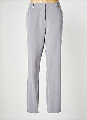 Pantalon droit gris PLURIELLES pour femme