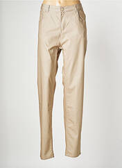 Pantalon slim beige S.QUISE pour femme seconde vue