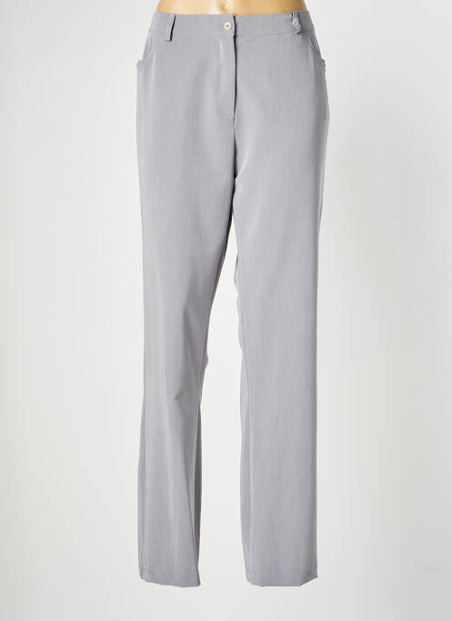 Pantalon droit gris PLURIELLES pour femme