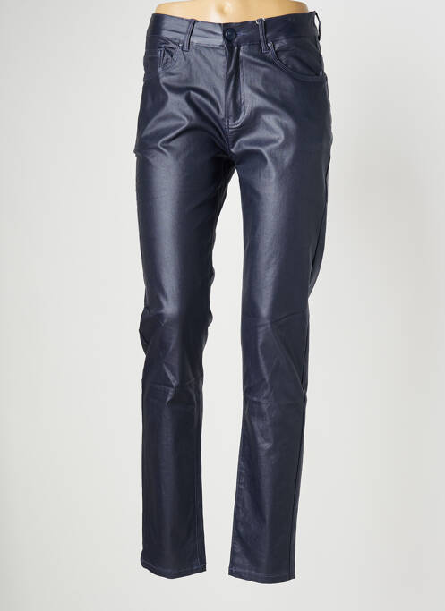 Pantalon slim bleu S.QUISE pour femme