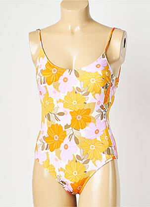 Maillot de bain 1 pièce stretch orange WATERCULT femme
