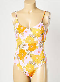 Maillot de bain 1 pièce stretch orange WATERCULT femme
