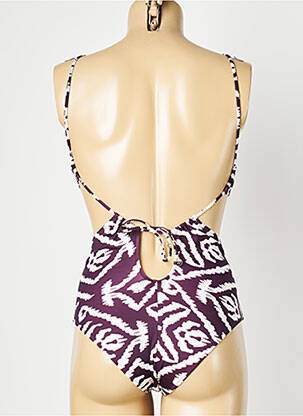 Maillot de bain 1 pièce imprimé fantaisie violet WATERCULT femme