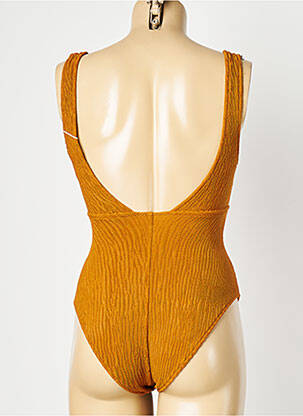 Maillot de bain 1 pièce stretch marron WATERCULT femme