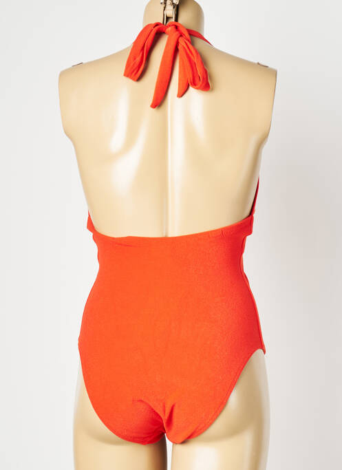 Maillot de bain 1 pièce stretch orange PAIN DE SUCRE femme