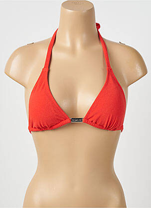 Haut de maillot de bain stretch haut triangles orange PAIN DE SUCRE femme