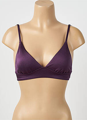 Haut de maillot de bain stretch haut triangles violet WATERCULT femme