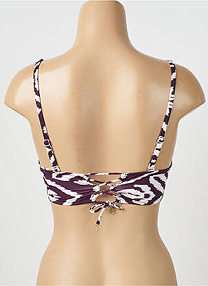 Haut de maillot de bain stretch haut soutien-gorge balconnet violet WATERCULT femme