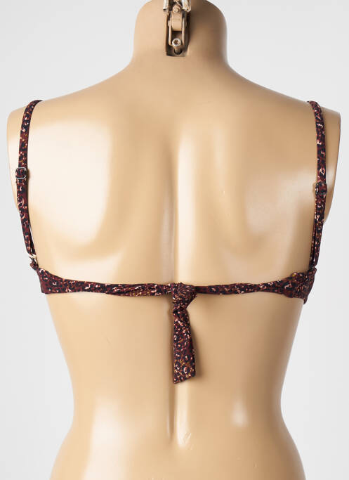Haut de maillot de bain stretch haut triangles marron WATERCULT femme