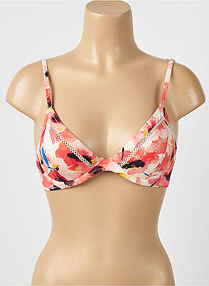 Haut de maillot de bain stretch haut triangles rose WATERCULT femme