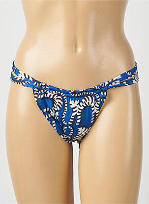 Bas de maillot de bain imprimé fantaisie bikini bleu PAIN DE SUCRE femme
