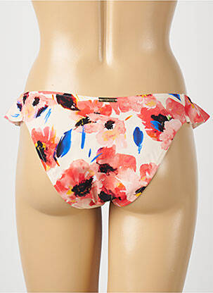 Bas de maillot de bain imprimé fantaisie culotte beige WATERCULT femme