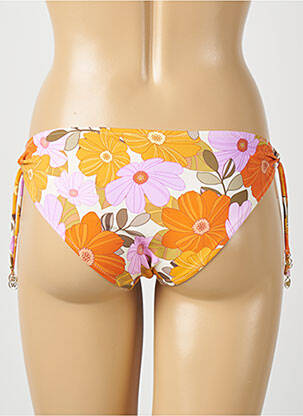 Bas de maillot de bain imprimé fleurs bikini beige WATERCULT femme