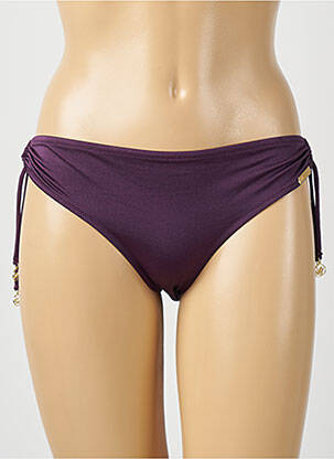 Bas de maillot de bain fermeture liens à nouer bikini violet WATERCULT femme