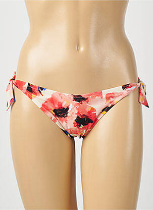 Bas de maillot de bain imprimé fantaisie bikini beige WATERCULT femme