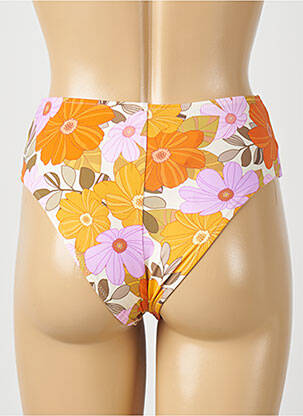 Bas de maillot de bain imprimé fleurs culotte beige WATERCULT femme