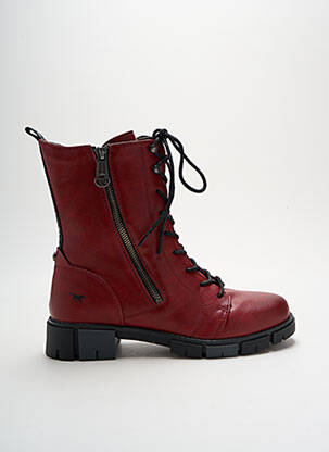 Bottines/Boots rouge MUSTANG pour femme