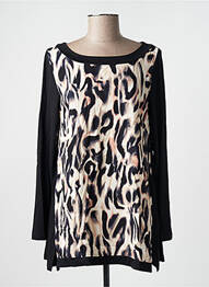 T-shirt manches longues manches longues noir AN II VITO femme