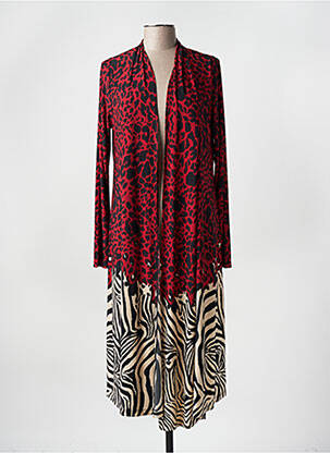 Veste casual manches longues rouge YOEK femme