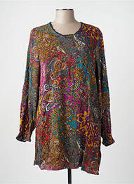 Robe courte manches longues manches longues gris CISO femme