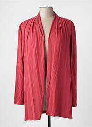 Gilet manches longues stretch rouge RENDEZ-VOUS femme