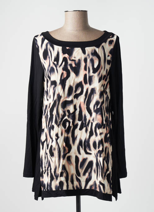 T-shirt manches longues manches longues noir AN II VITO femme