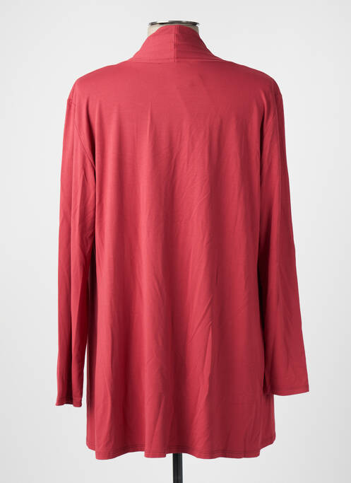 Gilet manches longues rouge RENDEZ-VOUS pour femme