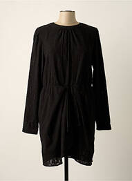 Robe courte manches longues manches longues noir SEE U SOON femme