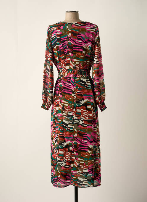 Robe longue rose VERO MODA pour femme