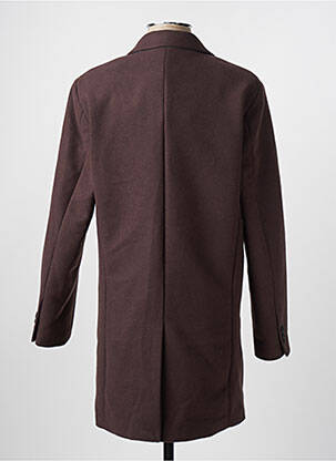 Manteau long coupe droite sans capuche marron JACK & JONES homme