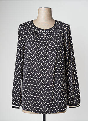 Blouse imprimé fantaisie manches longues noir BETTY BARCLAY femme