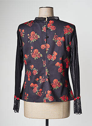Top coupe cintrée manches longues noir PAUL BRIAL femme