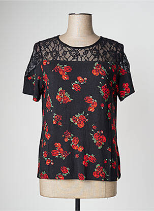 Top stretch manches courtes rouge PAUL BRIAL femme