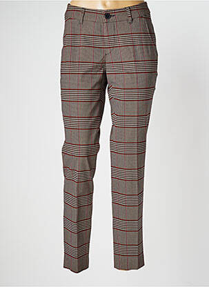 Pantalon slim taille basse taille basse marron STARK femme