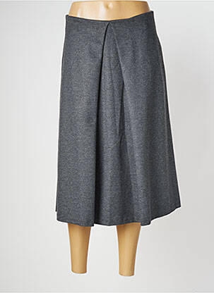 Jupe mi-longue stretch gris GARDEUR femme