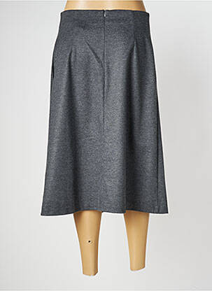 Jupe mi-longue stretch gris GARDEUR femme